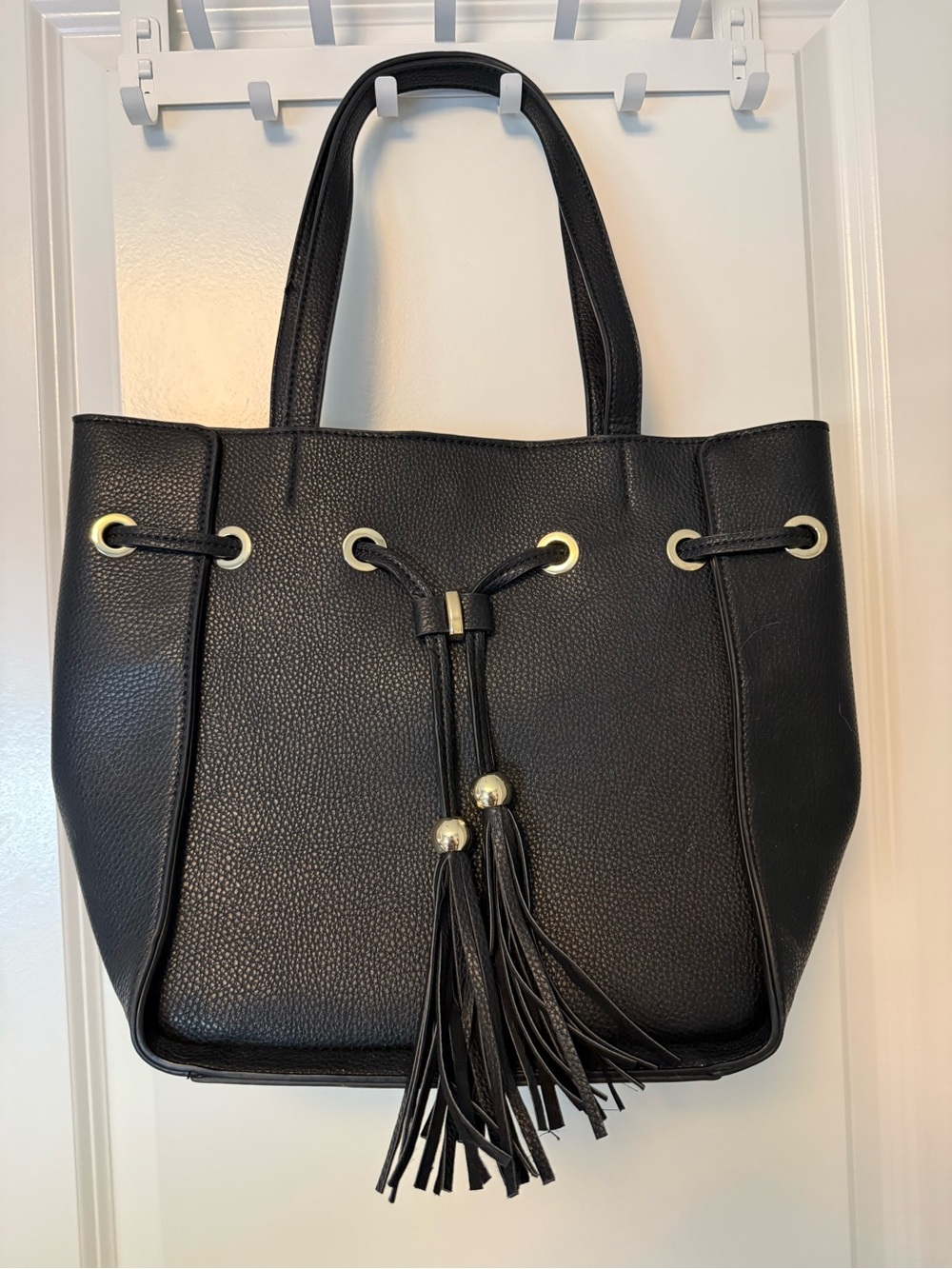 Black Tassel Tote Bag